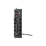 Сетевой фильтр CROWN CMPS-11 черный, 10 розеток, 3 м