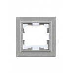 Рамка 1-местная IEK BRITE РУ-1-БрА-4 (BR-M12-44-K47) IP44 4 алюминий