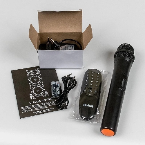 Акустическая колонка Dialog Oscar AO-220 1.0, 100W RMS, Караоке с беспр. микр, BT/FM/USB/SD/GT