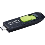 Флешка USB ADATA UC300 (ACHO-UC300-128G-RBK/GN), 128Gb, Type-C USB 3.2, R/W 100/30, черный/зеленый