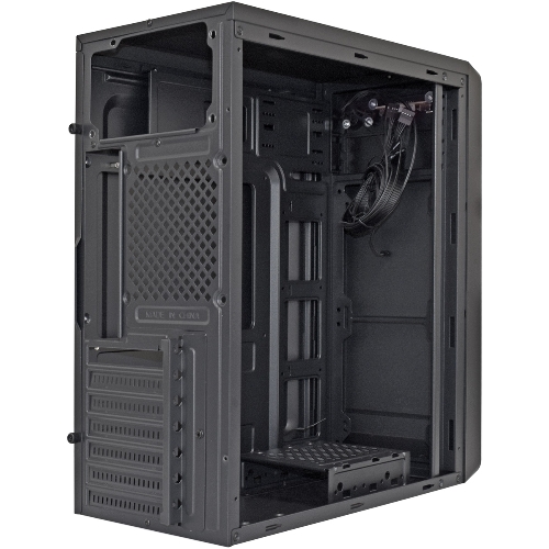 Компьютерный корпус Miditower ExeGate XP-332 Black, ATX, (XP400, Black,120мм), 2*USB, Audio