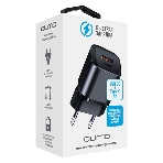 Сетевое зарядное устройство Qumo Energy PD 20W (Charger 0071), два порта: Type-C PD + USB-A QC3.0, черный