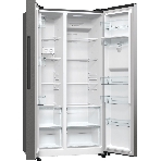 Холодильник Gorenje NRR9185EAXLWD серебристый двухкамерный 353/191л морозилка снизу, No Frost, Side by Side