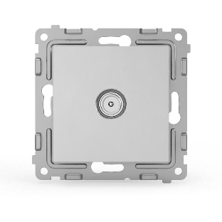 Розетка TV TOKOV ELECTRIC оконечная СП Pixel 1DB механизм алюм.