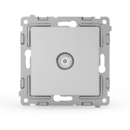Розетка TV TOKOV ELECTRIC оконечная СП Pixel 1DB механизм алюм.