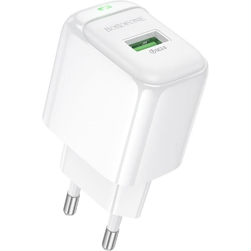 Сетевое зарядное устройство BOROFONE (6941991113789) BAS42A 1USB 3.0A QC3.0 18W белый