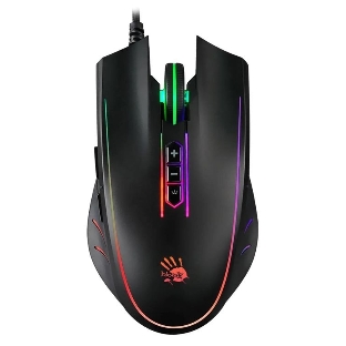 Мышь проводная A4Tech Bloody Q81 черный, 3200 dpi, USB, кнопки - 8