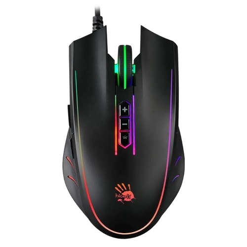 Мышь проводная A4Tech Bloody Q81 черный, 3200 dpi, USB, кнопки - 8
