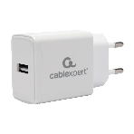 Сетевое зарядное устройство Cablexpert MP3A-PC-38 100/220V - 5V USB 1 порт, 2A, белый