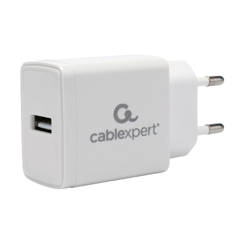 Сетевое зарядное устройство Cablexpert MP3A-PC-38 100/220V - 5V USB 1 порт, 2A, белый