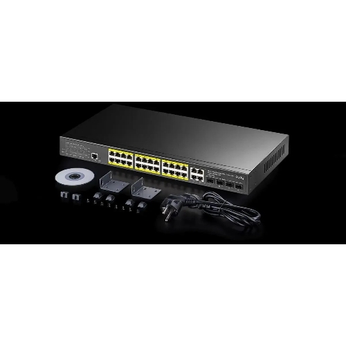 Коммутатор Cudy GS2028PS4-300W, 24×1 Гбит/с, 4×1 Гбит/с SFP