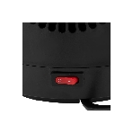 Тепловентилятор керамический Denzel DTFC-1200, черный, 600/1200 Вт, 12 м2, 3 режима, термостат
