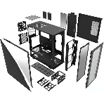 Компьютерный корпус Thermaltake Divider 300 TG черный без БП ATX 2x120мм 2xUSB 3.0 1xUSB3.1 audio front door bott PSU