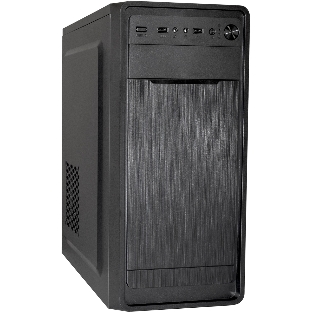 Компьютерный корпус Miditower ExeGate XP-332 Black, ATX, (XP400, Black,120мм), 2*USB, Audio