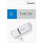 Флешка USB Smartbuy Paean (SB8GBPN-W), 8Gb, USB 2.0, R/W 15/5, белый