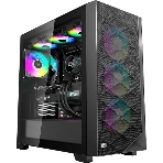Компьютерный корпус PCCooler C3D510 BK ARGb, Tempered Glass Full Tower, Black, TG, 0.7 SPCC, 3x120мм ARGb E-ATX, ATX, mATX, mITX 170/390/410мм 2x2.5