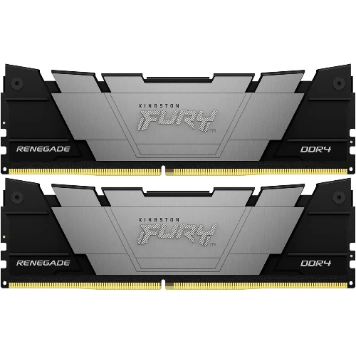 Оперативная память Kingston Fury Renegade, DDR4, 16GB (2x8GB), 4800MHz, CL19, DIMM, с радиатором, черный
