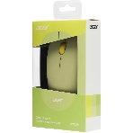 Мышь беспроводная Acer OMR205 зеленый/желтый, 1200 dpi, радиоканал, USB, кнопки - 3