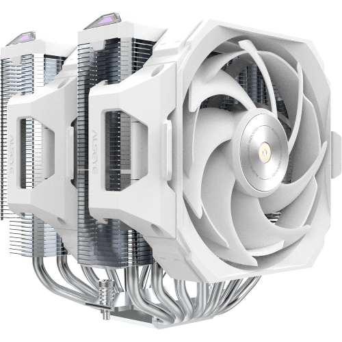 Кулер для процессора Alseye W700-W(USA) белый, 120 мм, алюминий/медь, 2200 об/мин, 35.3 дБ, 4 pin, 230 Вт, 159 мм