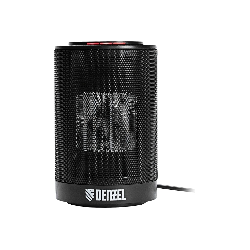 Тепловентилятор керамический Denzel DTFC-1200, черный, 600/1200 Вт, 12 м2, 3 режима, термостат