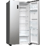 Холодильник Gorenje NRR9185EAXLWD серебристый двухкамерный 353/191л морозилка снизу, No Frost, Side by Side