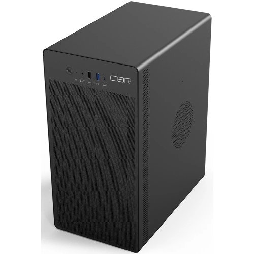 Компьютерный корпус CBR PCC-MATX-V285-WPSU черный mATX, Minitower V285, без БП, 1хUSB 3.0 Type-C, 1хUSB 3.0, 1хUSB 2.0, HD Audio+Mic, кабель питания 1.2м