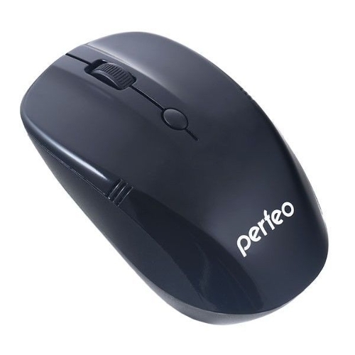 Мышь беспроводная Perfeo TRACER черный, 1200 dpi, радиоканал, USB, кнопки - 4