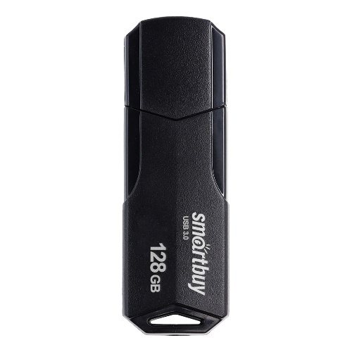 Флешка USB Smartbuy CLUE black (SB128GbCLU-K3), 128Gb, USB 3.1, R/W 40/25, черный