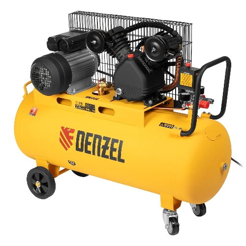 Компрессор воздушный Denzel BCV2200/100 рем. привод, 2,2 кВт, 100 л, 370 л/мин