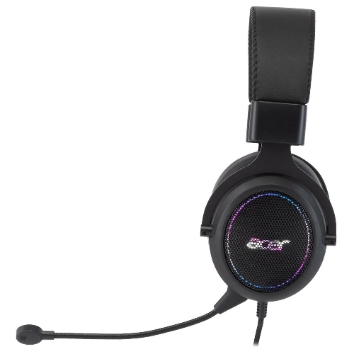 Гарнитура Acer AHW120 чёрный, проводная, USB, подсветка
