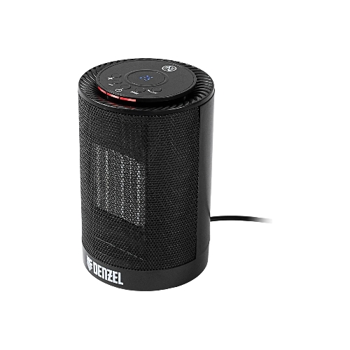 Тепловентилятор керамический Denzel DTFC-1200, черный, 600/1200 Вт, 12 м2, 3 режима, термостат