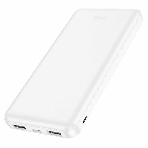 Портативный аккумулятор Hoco J100 High-ranking 10000mAh 2.1A 2xUSB-A белый (J100 HIGH-RANKING WHITE)