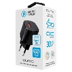 Сетевое зарядное устройство Qumo Energy GaN Mini PD 30W (Charger 0072), два порта: Type-C PD + USB-A QC3.0, черный