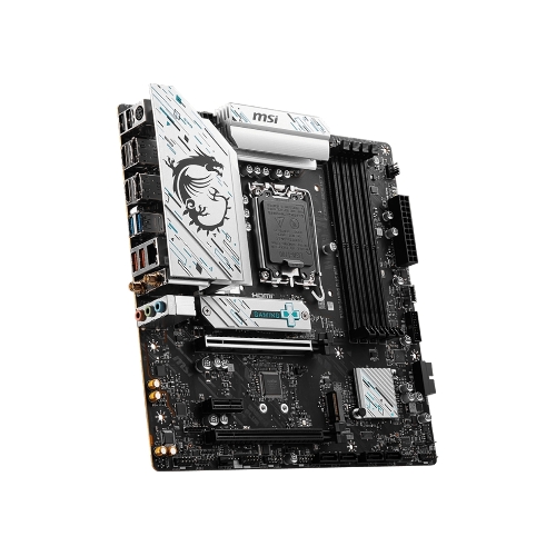 Материнская плата MSI B760M GAMING PLUS WIFI, LGA 1700, Intel B760, 4xDIMM DDR5, 4xSATA, 2xM.2, 1xPCI-E 4.0 x16, 1xPCI-E 3.0 x1, 2xHDMI, 2xDP, 1x 2.5Gb LAN, 2xUSB-A 3.2 Gen 2, 4xUSB 2.0, Micro-ATX