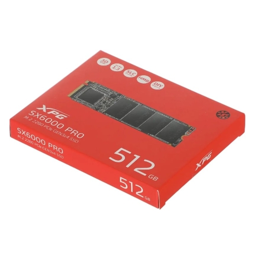 Накопитель SSD ADATA XPG GAMMIX S70 BLADE, 512Gb, PCIe 4.0 x4, M.2 2280, NVMe, R/W 7200/2600, с радиатором
