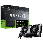 Видеокарта MSI RTX 5060 TI 16G VENTUS 2X PLUS, NVIDIA RTX 5060 Ti, 16 ГБ GDDR7, 128 бит, PCI-e 5.0, 1xHDMI, 3xDP, 2602 МГц
