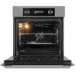 Шкаф духовой электрический Maunfeld AEOH60102S, 60л, дверца с 3 стеклами, нержавеющая сталь