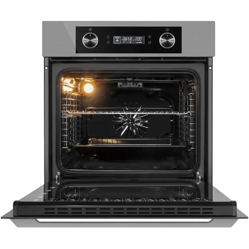 Шкаф духовой электрический Maunfeld AEOH60102S, 60л, дверца с 3 стеклами, нержавеющая сталь