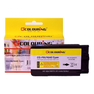 Картридж струйный Colouring CG-F6U16AE (№953XL) с чернилами на пигментной основе Cyan для принтеров HP OfficeJet Pro 7720/7730/7740/8210/8218/8710/8715/8720/8725/8728/8730/8740