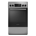 Плита электрическая Maunfeld MEC511CS09TD серебристый, конфорок 4 шт, духовка 59 л, 50 см x 85 см x 60 см