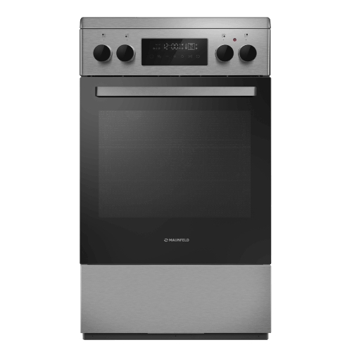 Плита электрическая Maunfeld MEC511CS09TD серебристый, конфорок 4 шт, духовка 59 л, 50 см x 85 см x 60 см