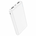 Портативный аккумулятор Hoco J100 High-ranking 10000mAh 2.1A 2xUSB-A белый (J100 HIGH-RANKING WHITE)