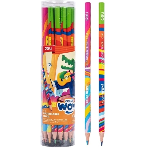 Карандаши цв. Deli EC141 Colorwow 3мм кругл. туба (28шт) 28 карандашей