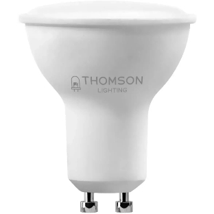 Лампа cветодиодная LED Thomson TH-B2328 GU10, полусфера, 10Вт, 6500К, белый холодный, 1 шт.