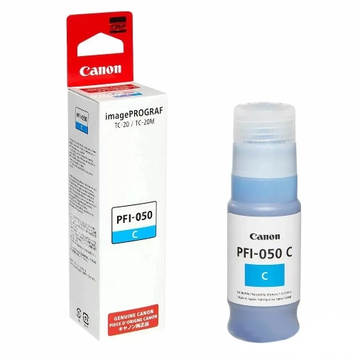 Картридж струйный Canon PFI-050C 5699C001 голубой (70мл) для Canon imagePROGRAF TC-20M