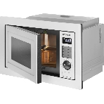 Микроволновая печь встраиваемая Hyundai HBW 2544 WG белый, 25 л, 900 Вт, переключатели - кнопки/поворотный механизм