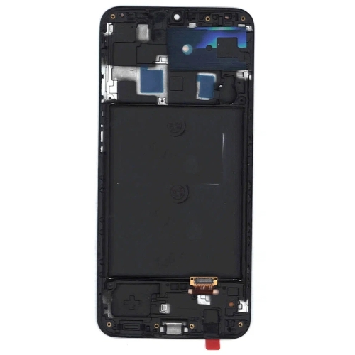 Дисплей для Samsung Galaxy A20 SM-A205F в сборе с тачскрином и рамкой (OLED), черный