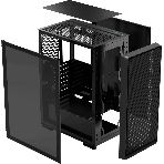 Компьютерный корпус Ocypus Gaммa C60 BK ATX/win/black/no PSU/Tempered Glass