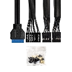 Компьютерный корпус Minitower ExeGate BAA-308MU2-AAA400 (mATX, БП AAA400 с вент. 8см, 1хUSB+2хUSB 3.0, HD Audio, черный)