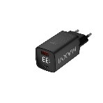 Сетевое зарядное устройство Maxvi A402PD LED 33W, 1xUSB-A, 1xUSB-C, черный